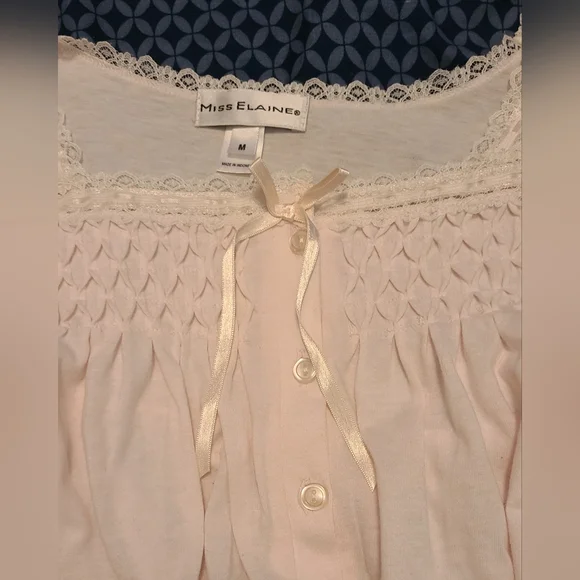 VTG NWT Miss Elaine Heavenly Bodies Women's Pink Nightgown Sz M - Picture 4 of 7